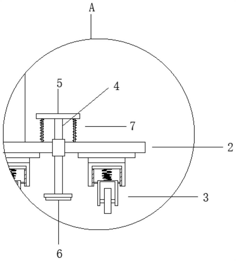 A kind of inverted separation bucket type material spreading device