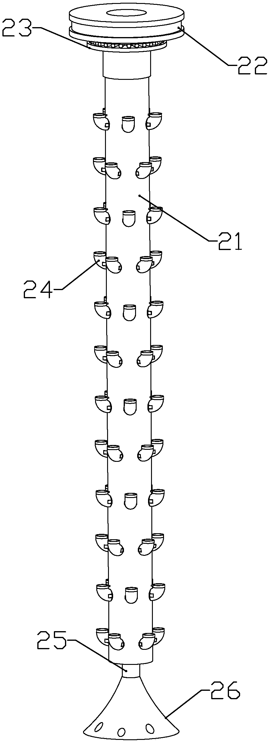 Multifunctional plant aeroponic cultivation device