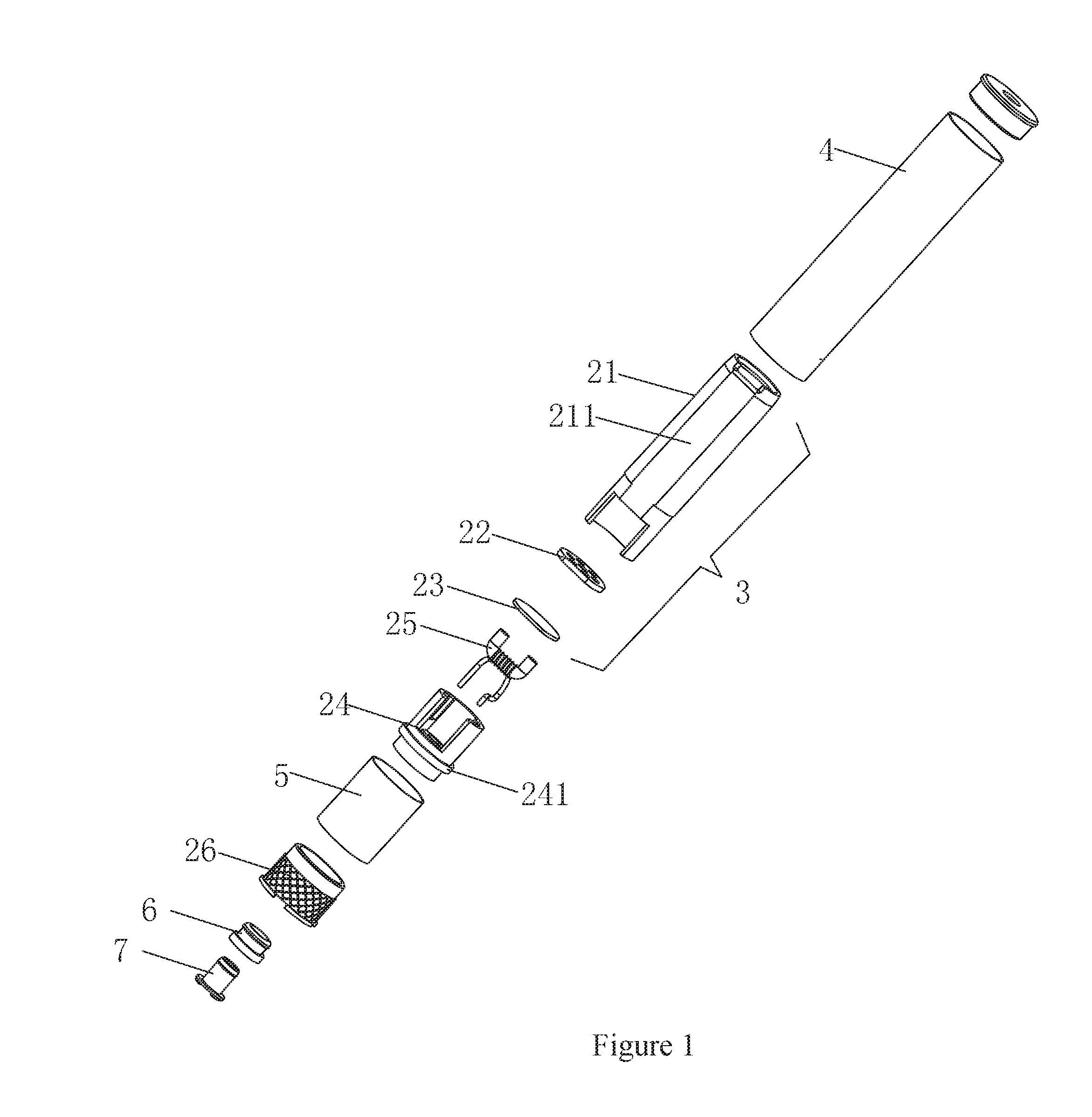 Cotton-free electronic cigarette, heat-insulating and heat-dissipating component of vaporizer device, and method for heat insulation and heat dissipation
