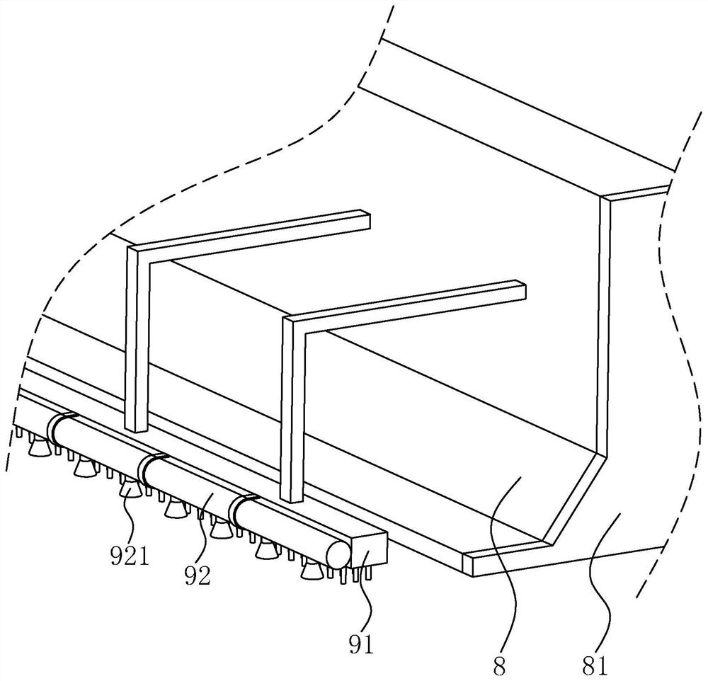 Road paving device and construction method thereof