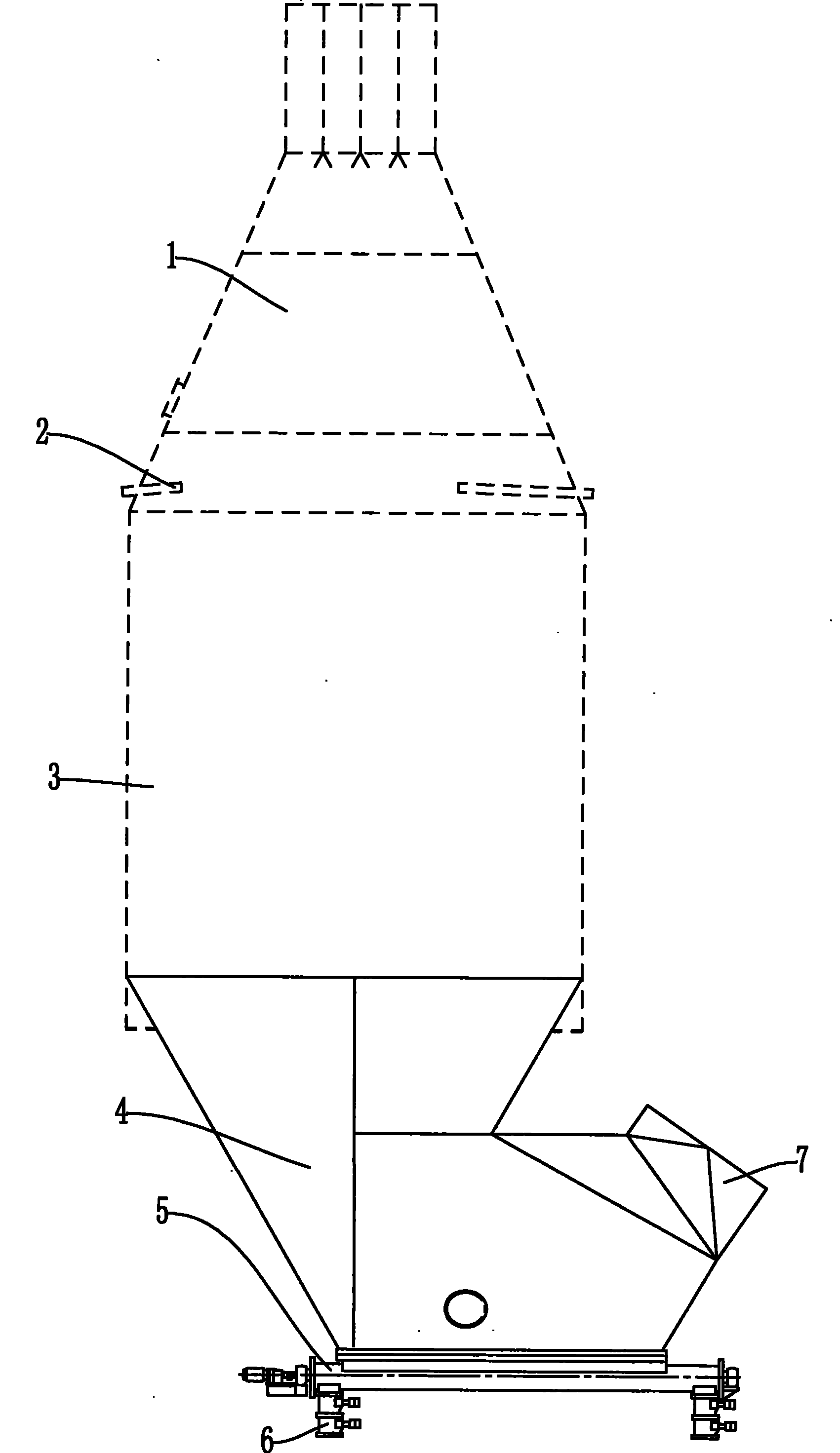 Humidifying tower tail structure