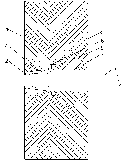 Online forced cooling method and device for extrusion die
