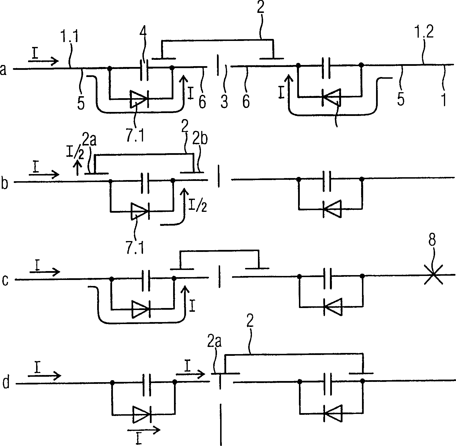 Power supply system based on bus/current collector