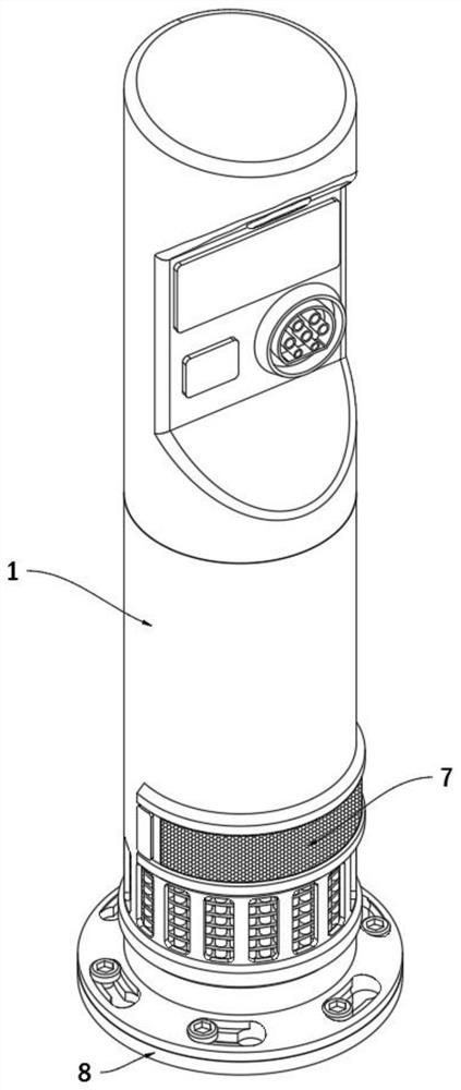 Charging pile heat dissipation structure and automobile charging pile