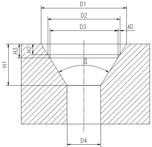 Device for measuring taper hole