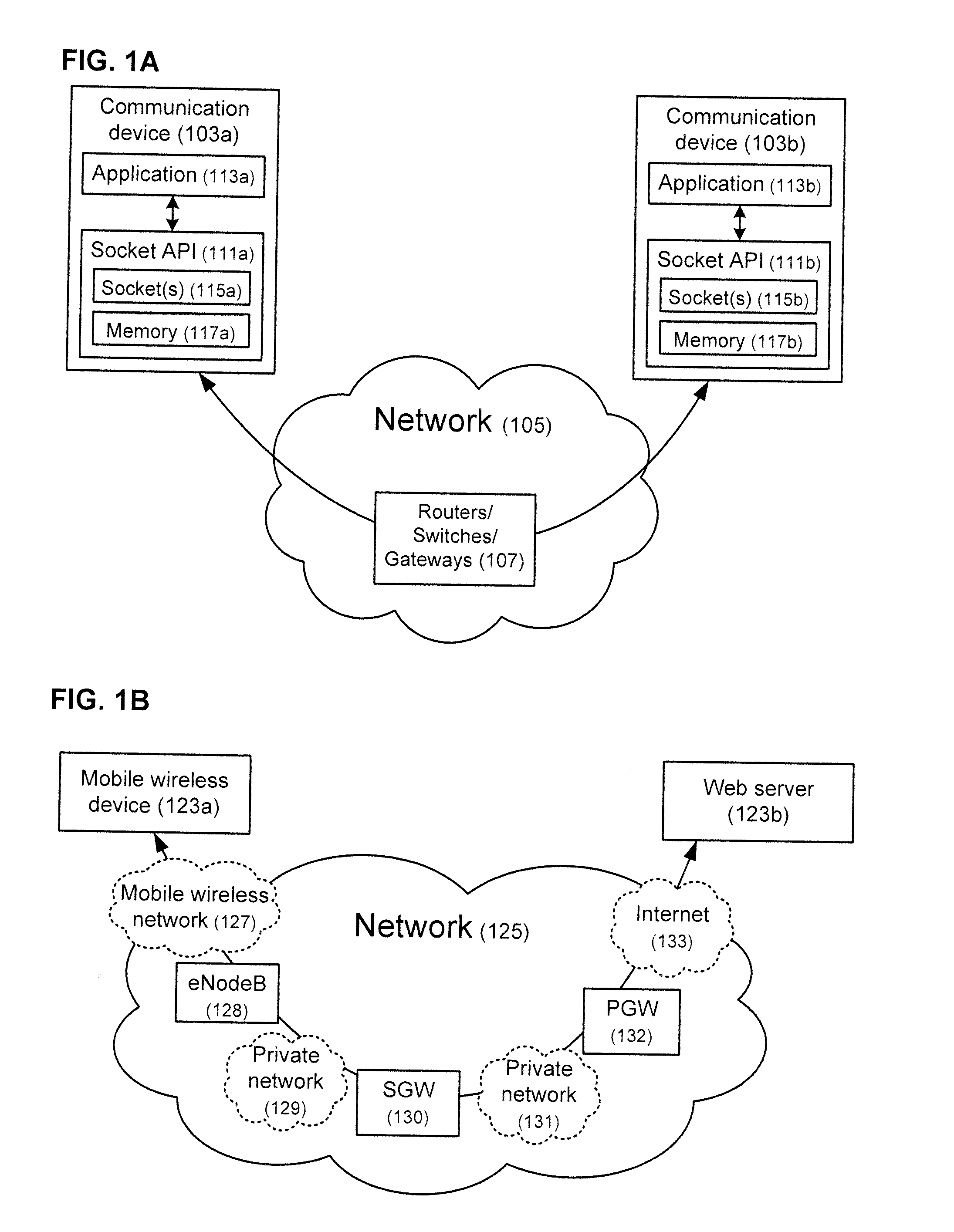 Systems and methods for providing link-performance information in socket-based communication devices
