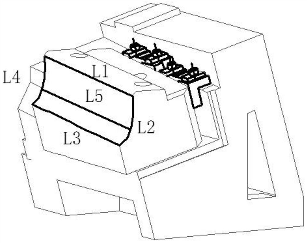 Anti-double material device for automobile forming molds