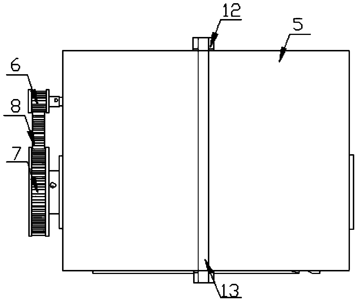 Raindrop scraping device for vehicle rearview mirror