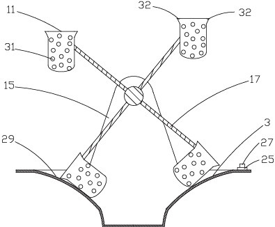 Rotary hot pot facilitating food material clamping