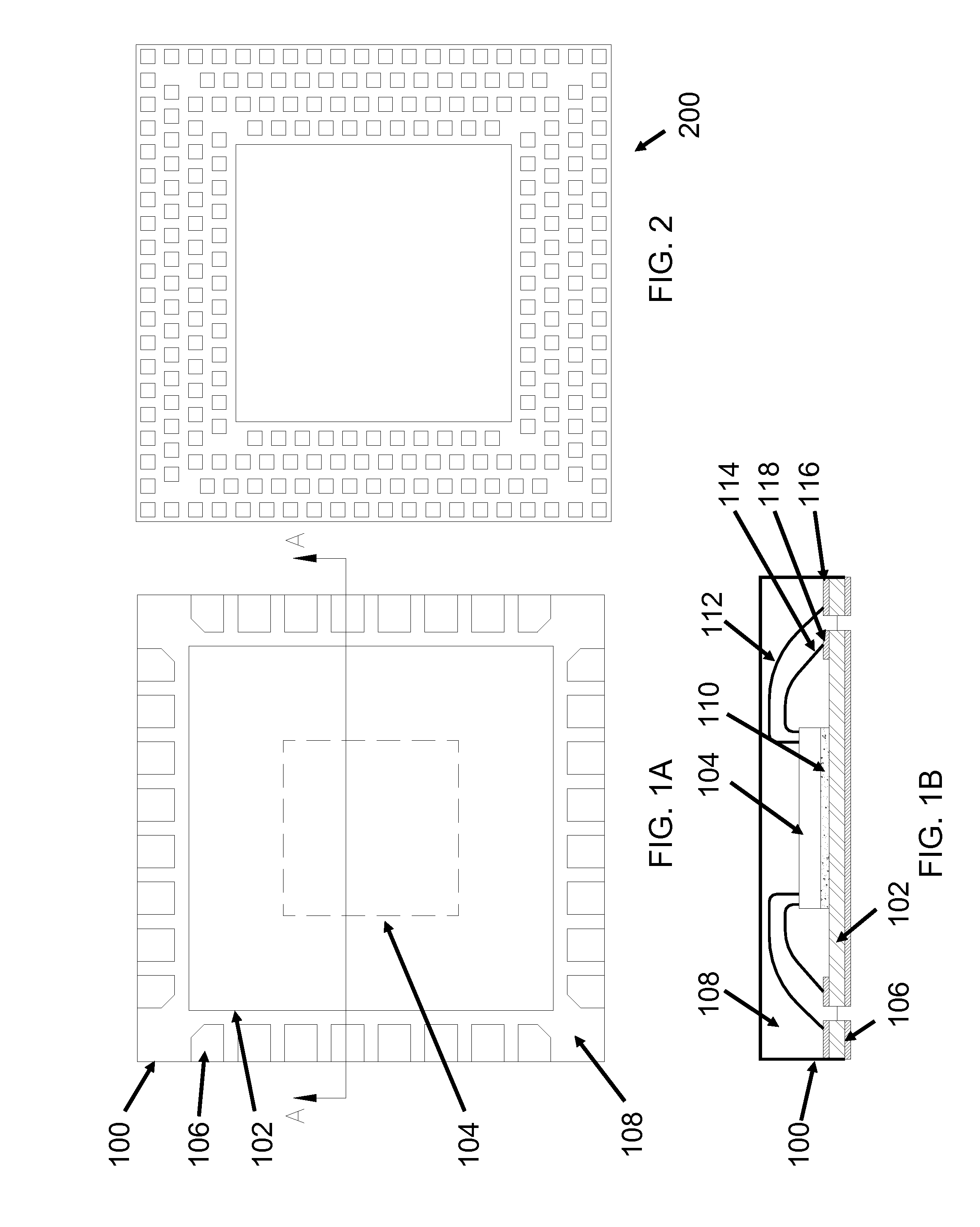 Leadless integrated circuit package having high density contacts