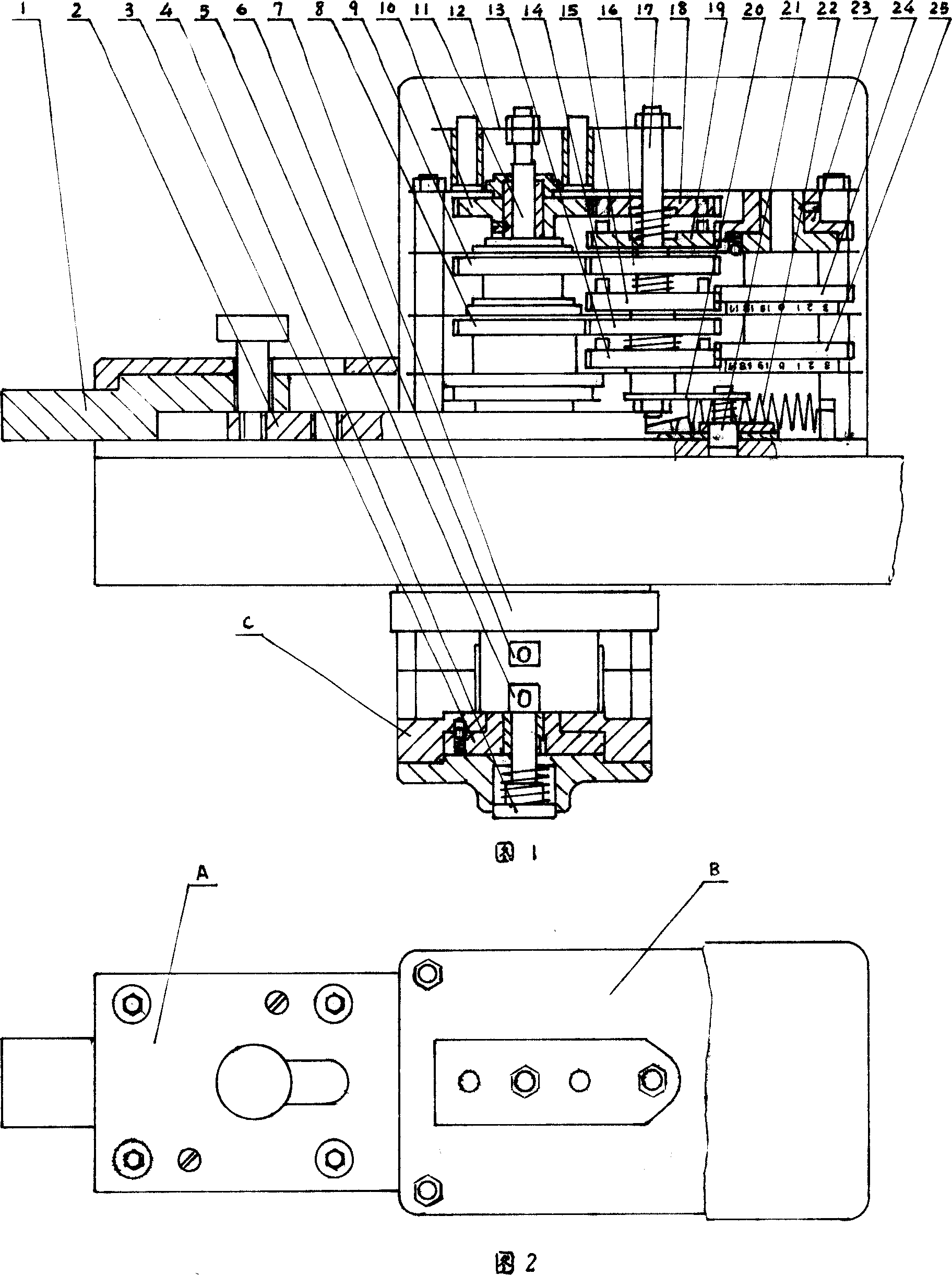 Coded lock for antitheft door