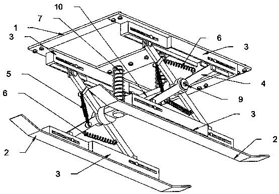 Undercarriage structure of aerial helicopter model