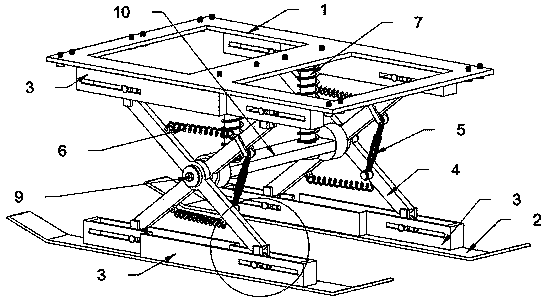 Undercarriage structure of aerial helicopter model