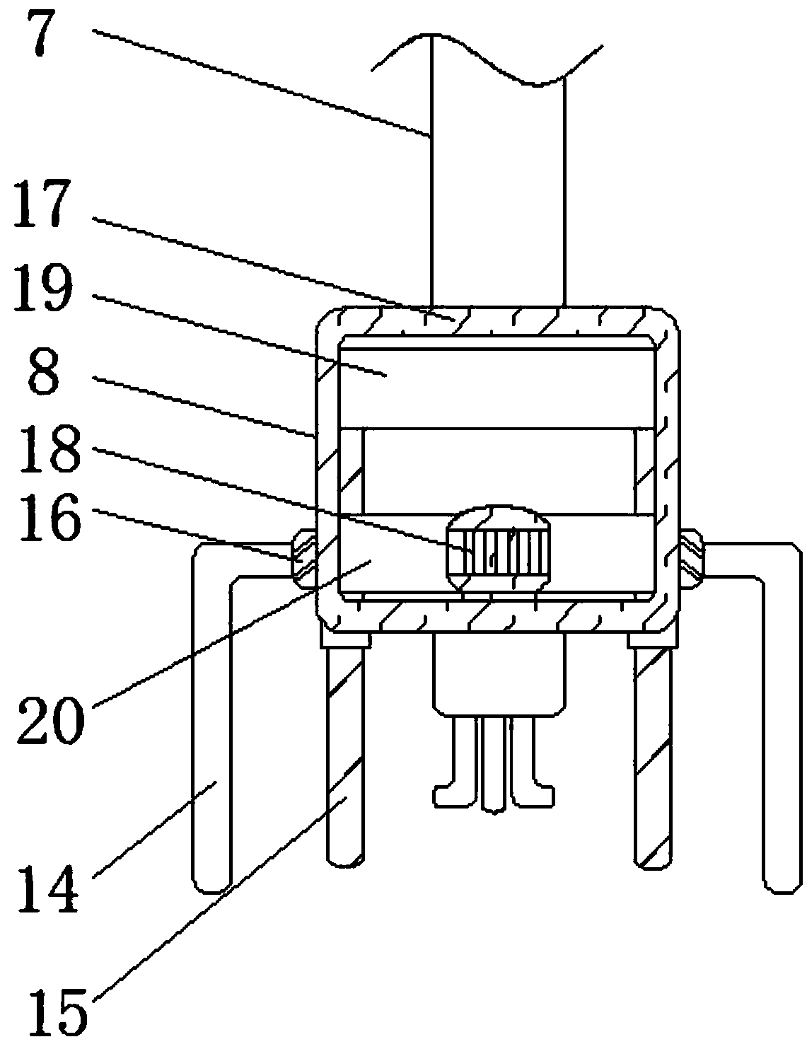 Slurry retaining wall drilling sediment treatment device for building pile foundations