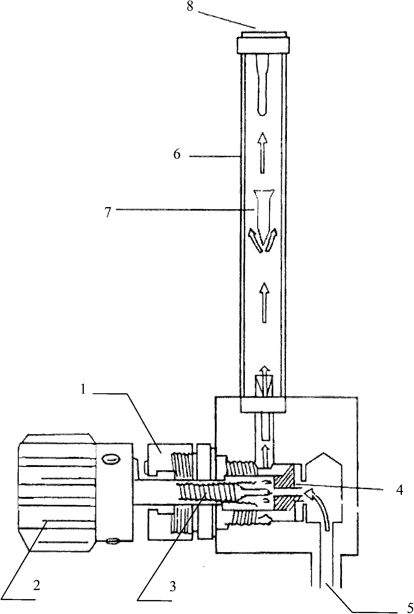 Rotermeter linkage device with synchronous belt