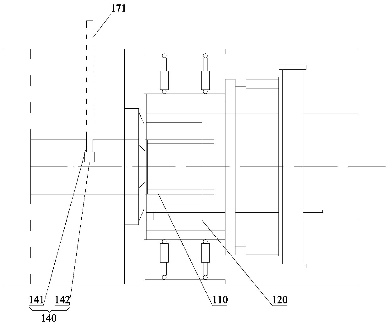 Combined tbm and rockburst pretreatment tunneling method to realize rockburst pretreatment