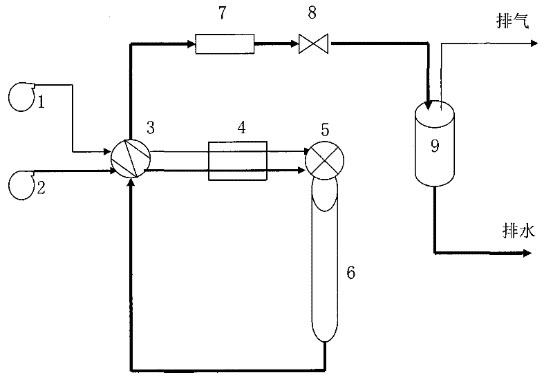 Supercritical water oxidation treatment method for high-concentration organic wastewater