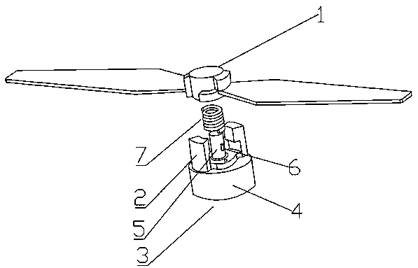 Multi-rotor unmanned aerial vehicle blade capable of being disassembled and assembled rapidly