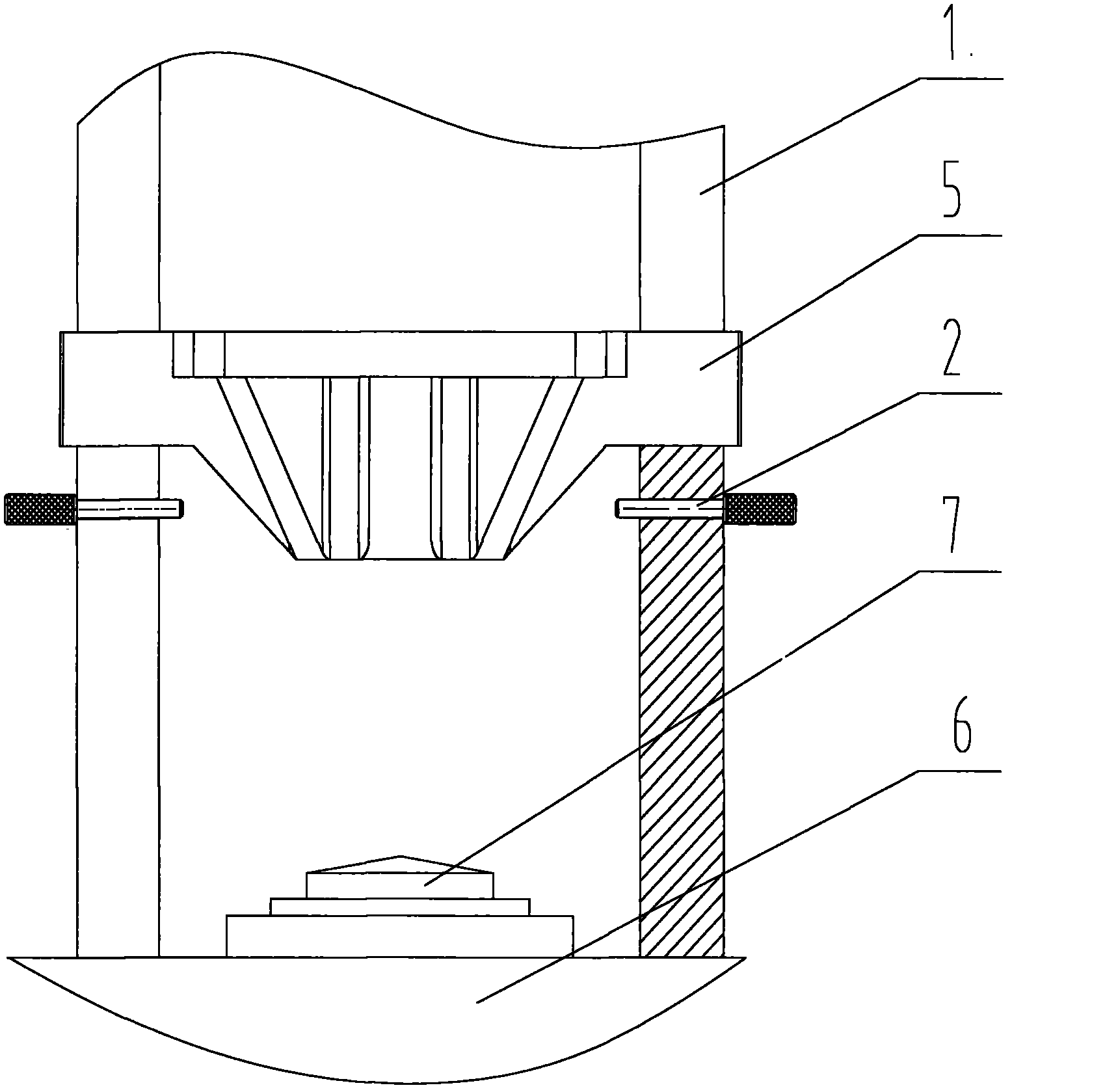 Safety chain protection mechanism and method of vertical impact test bench