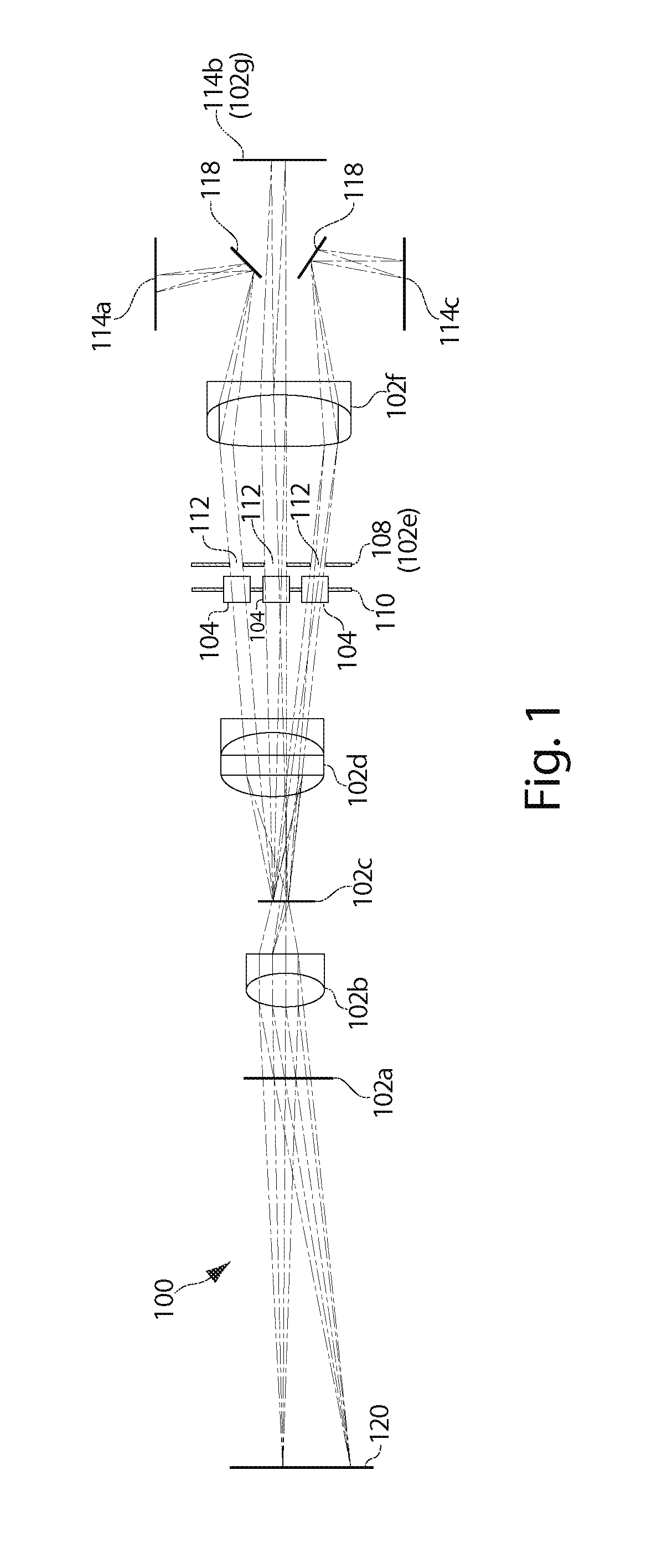 Three-channel camera systems with non-collinear apertures