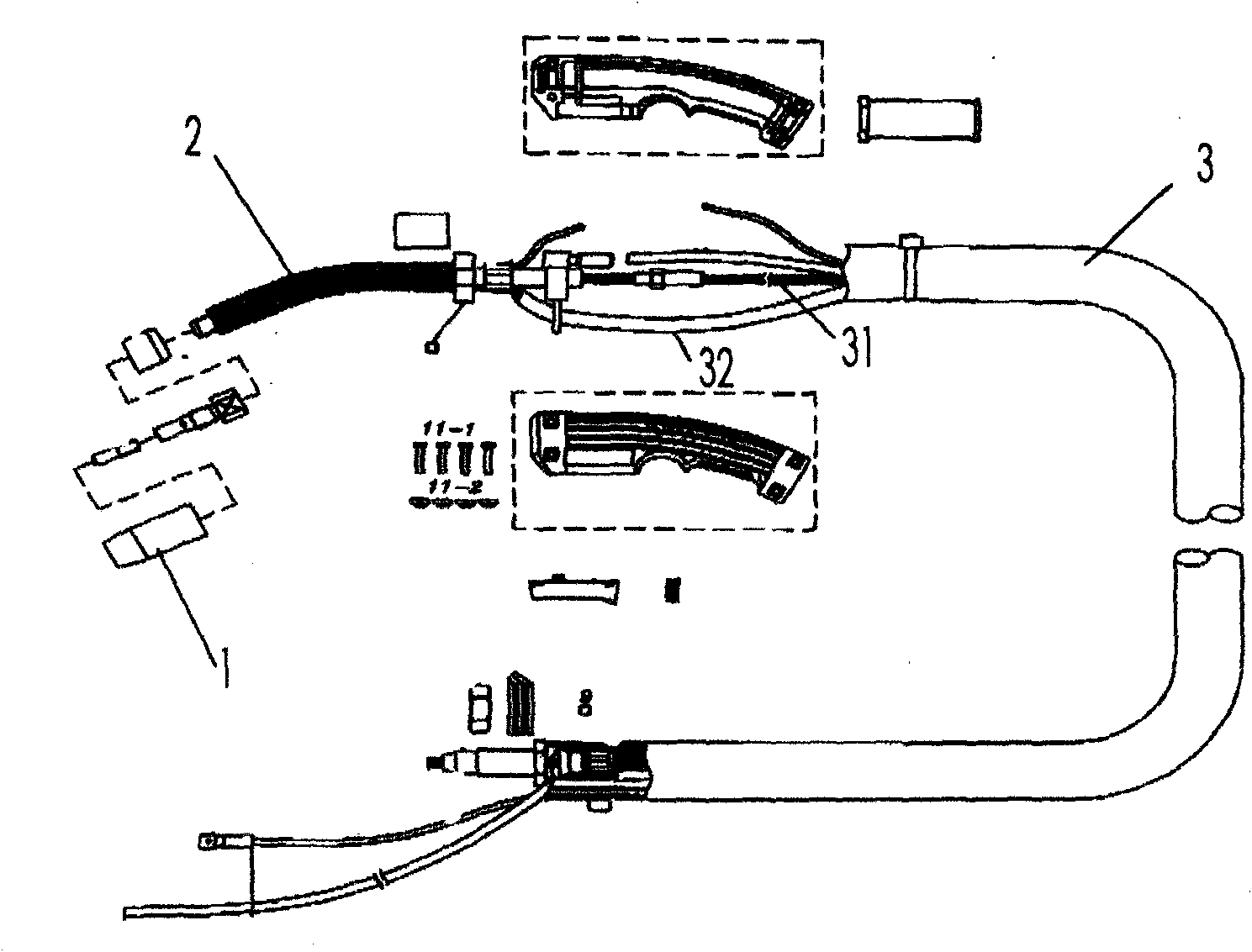 Structure-improved welding torch