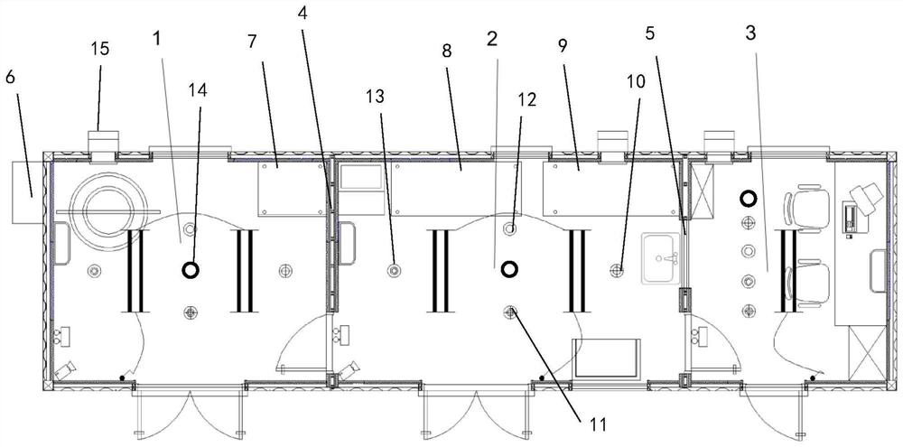 Hydrogen-doped gas combustion test platform