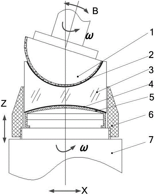 Polishing method for high-rise deep-concave spherical lens