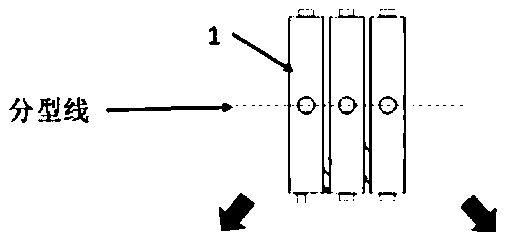 Manufacturing method for spiral cooling water jacket sand mold