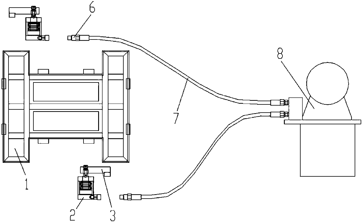 Automatic follow-up clamping device for assembly production line