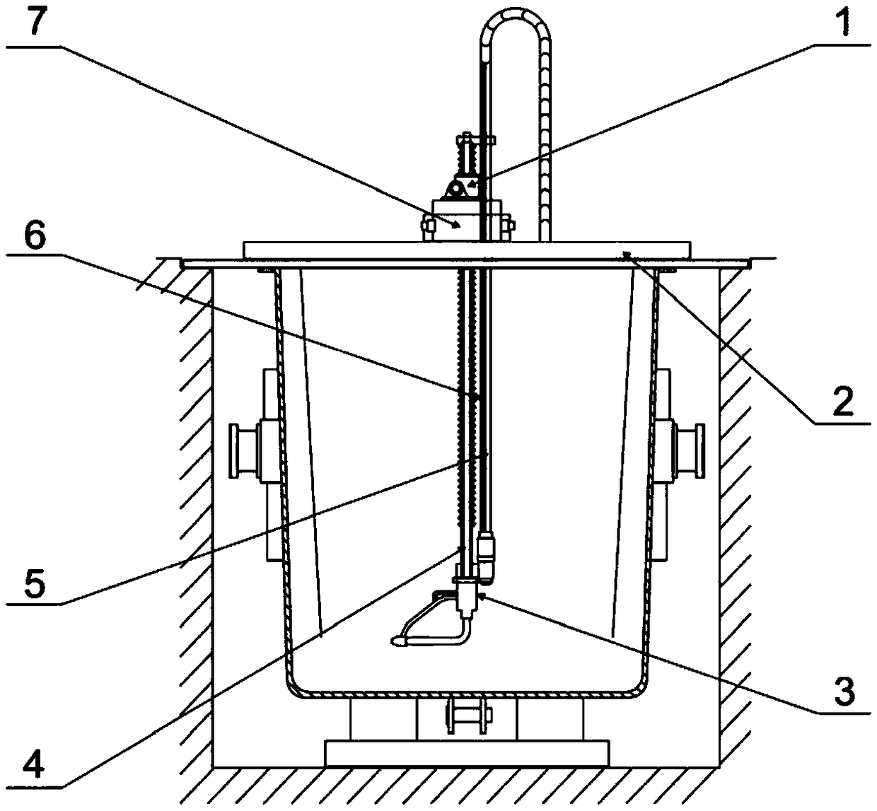 Spray lance device and ladle lining refractory jet device