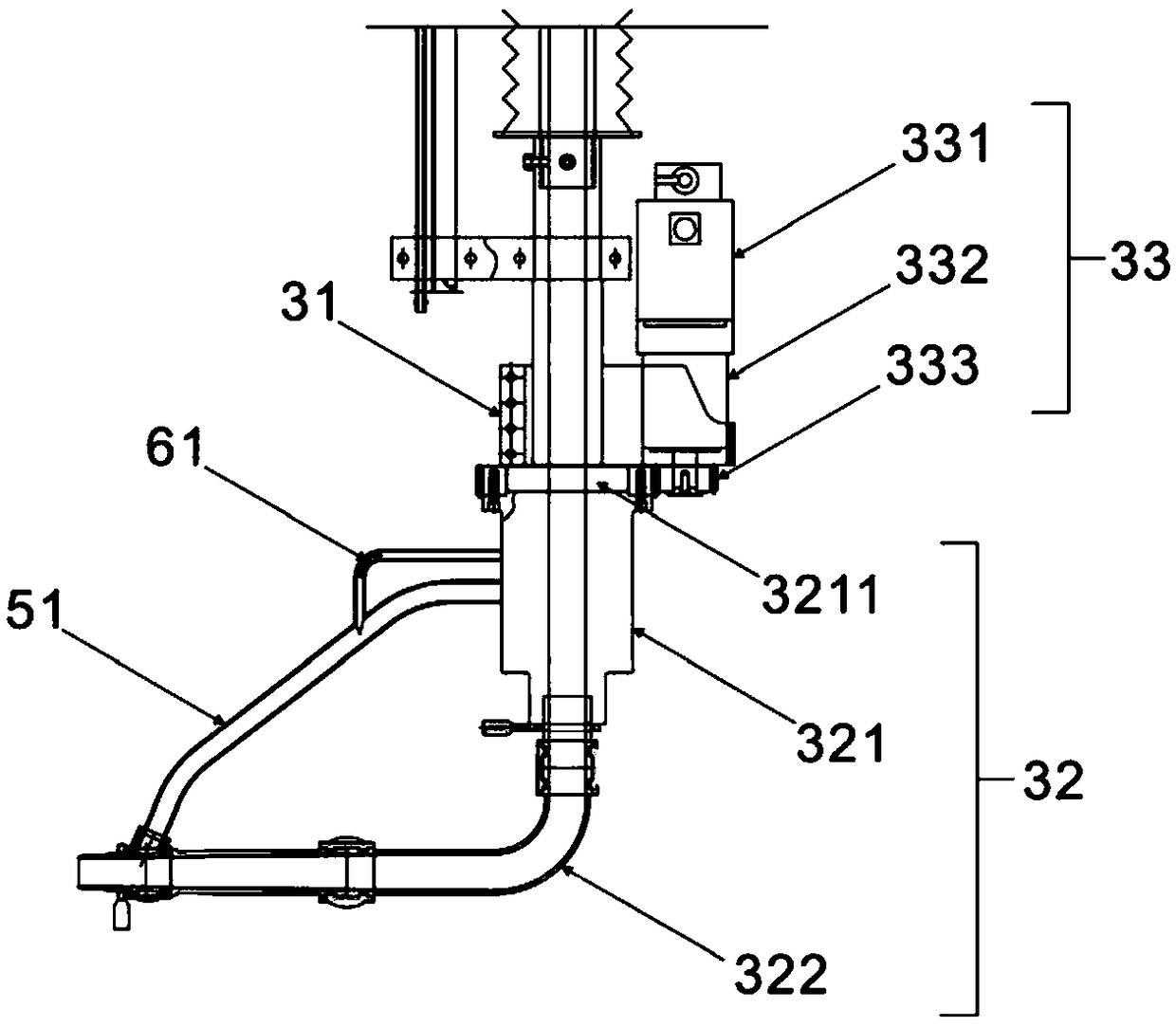 Spray lance device and ladle lining refractory jet device