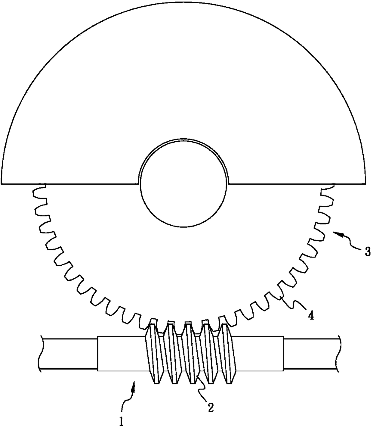 Transmission structure of graduated disk