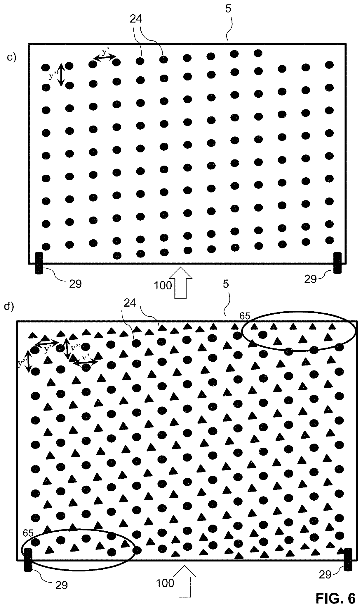 Low-pressure drop structure of particle adsorbent bed for improved adsorption gas separation process
