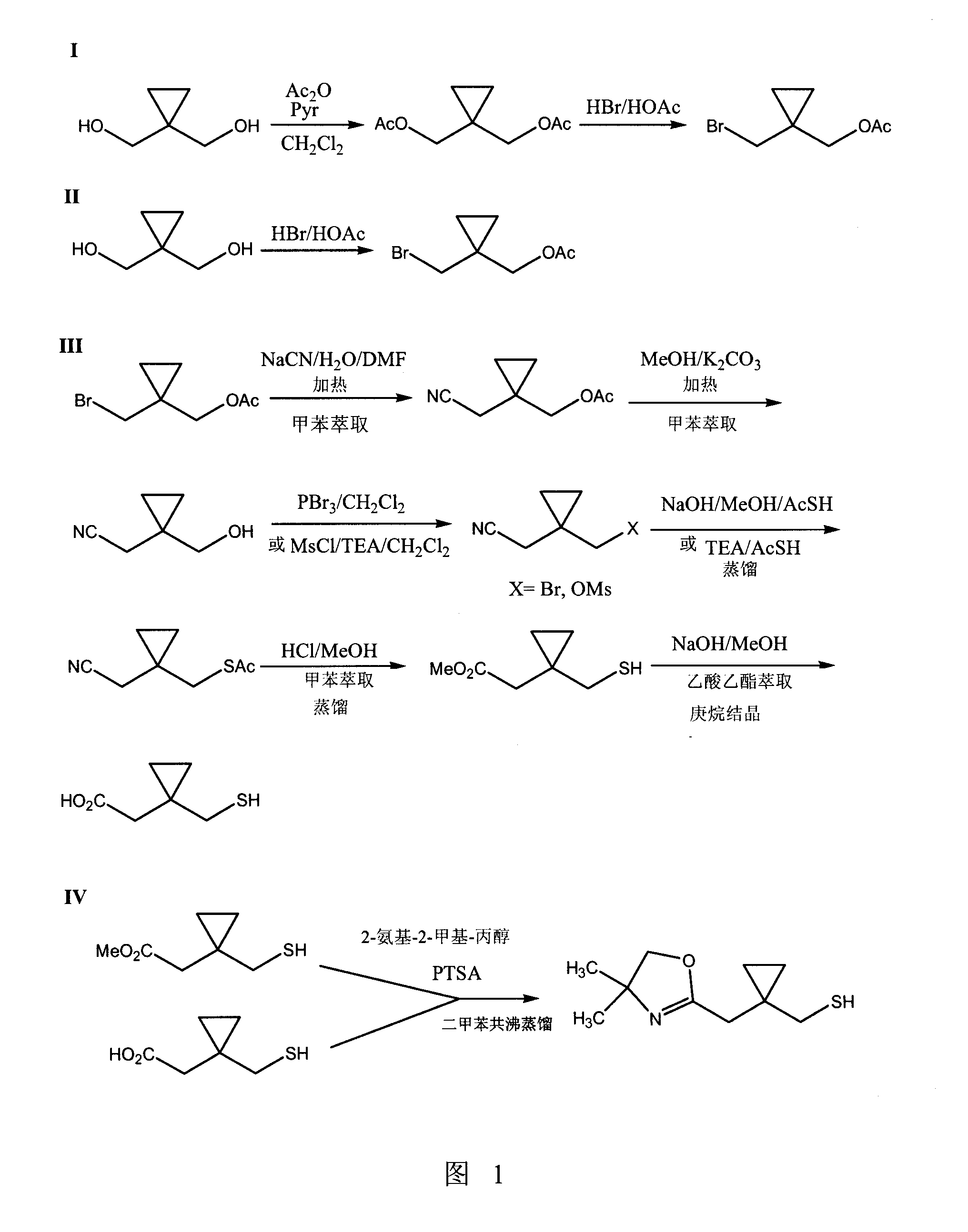 Method for preparing [1-(mercapto methyl) cyclopropyl] acetate and derivatives thereof