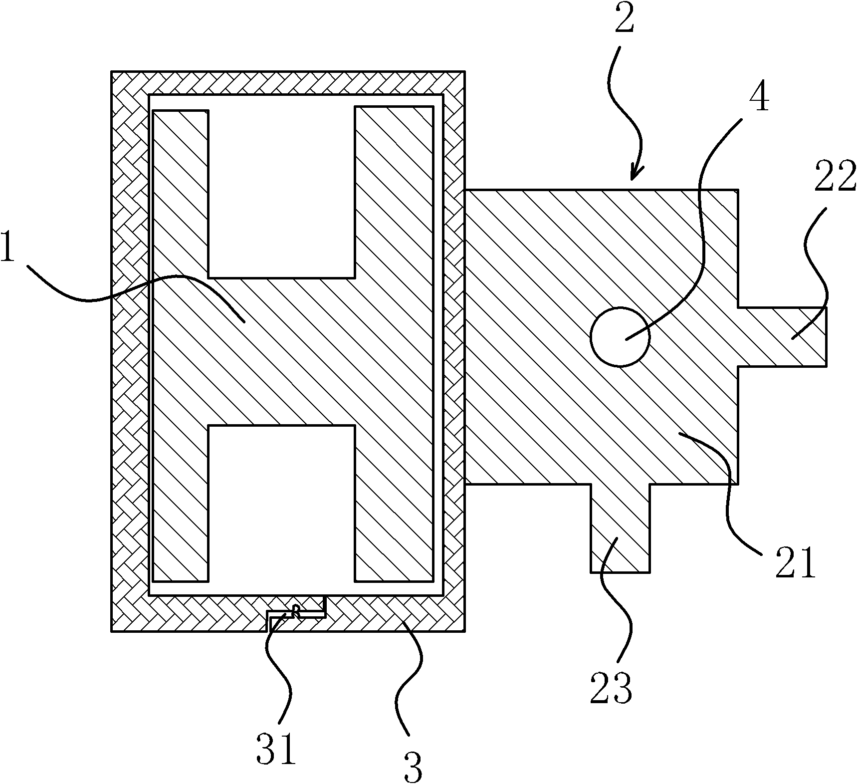 Sealing connection structure of retractable automobile