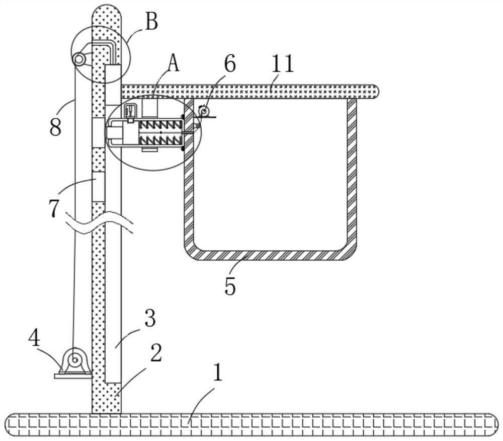 An auxiliary device for replacement of a construction hoist anti-fall safety device