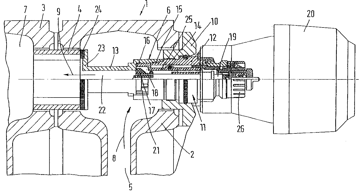 Insert valve for sectional radiator