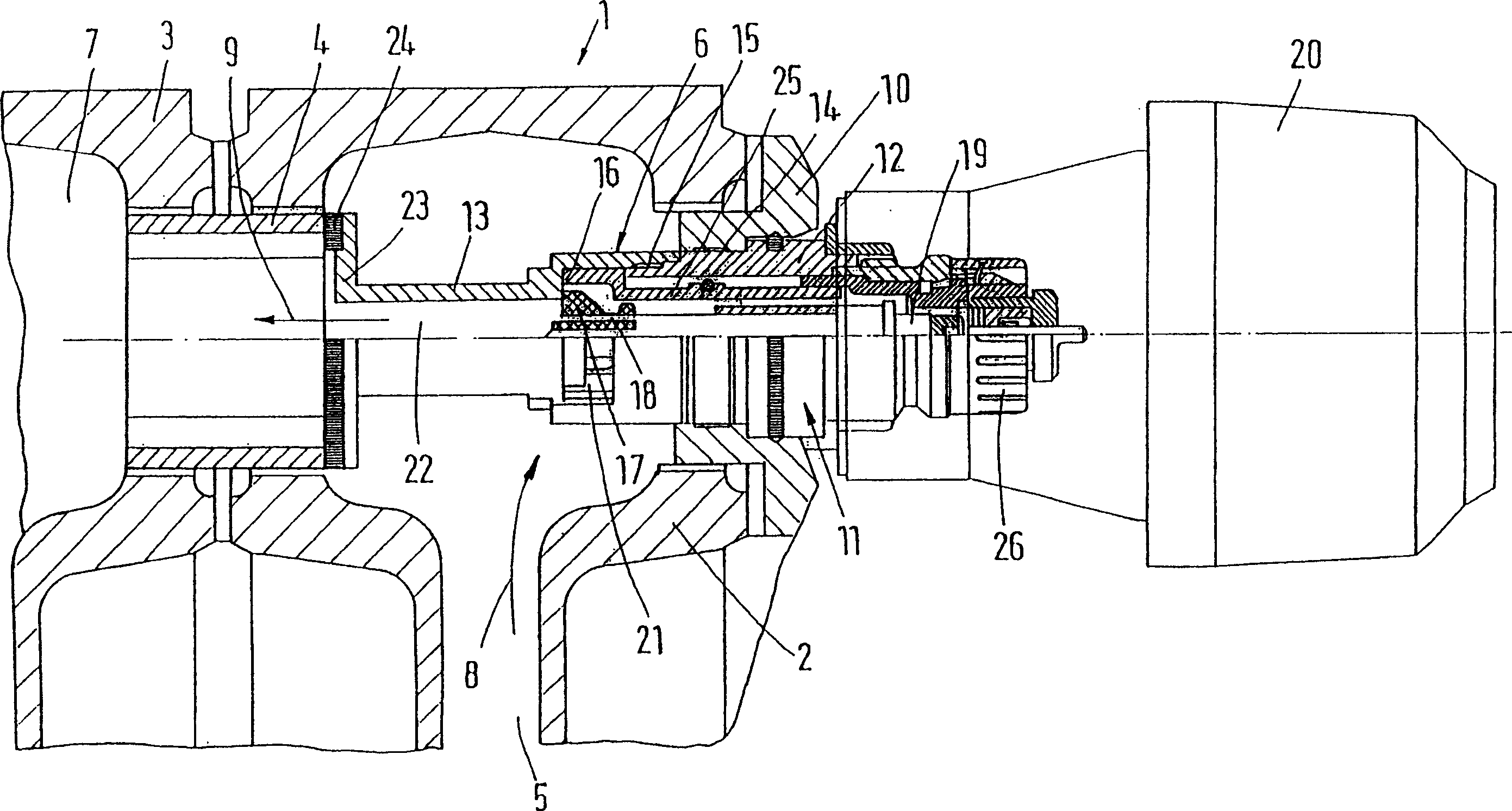 Insert valve for sectional radiator