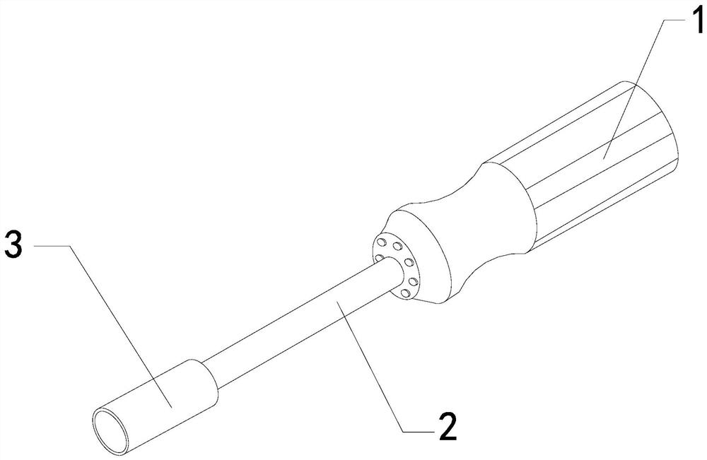 Rod-shaped piezoelectric material mounting equipment