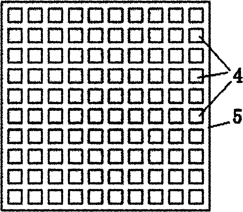 Method for improving safety insulation voltage endurance of light-emitting diode (LED) integrating face light source