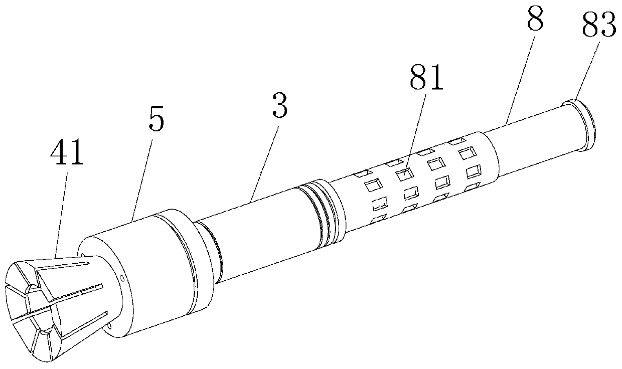 Hydraulic jet infinite-stage fracturing device and fracturing method