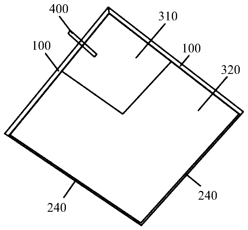 Semi-open type reclamation sludge mudflat and mudflat building method thereof