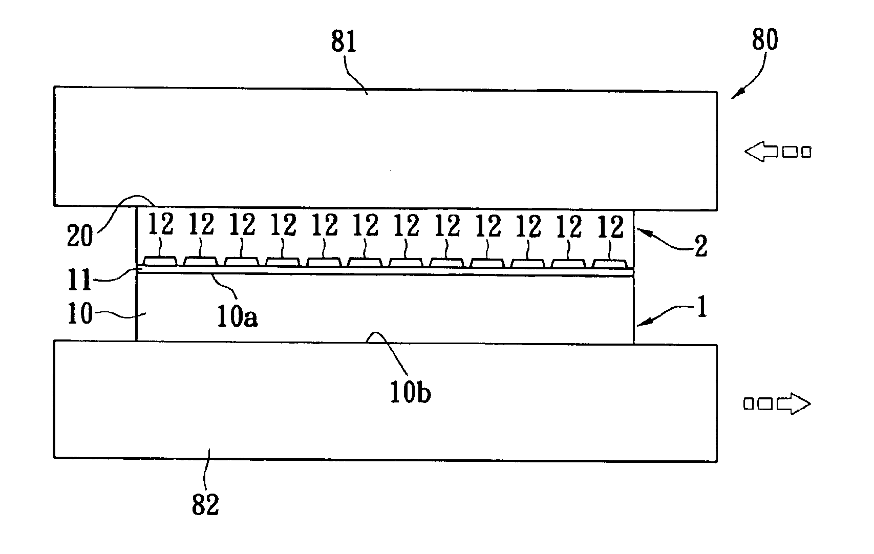 Method for manufacturing of a vertical light emitting device structure