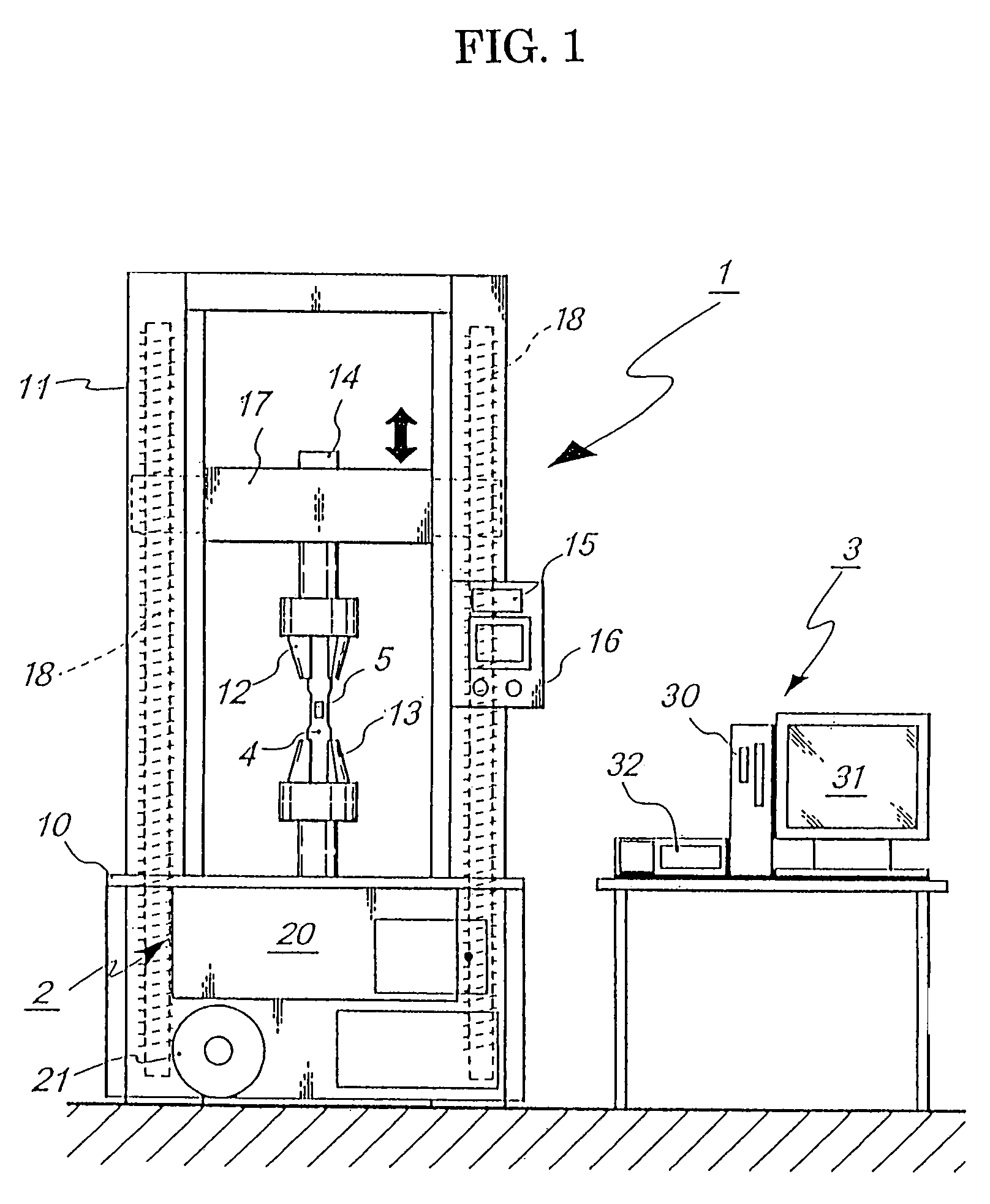 Universal material testing method and device therefor