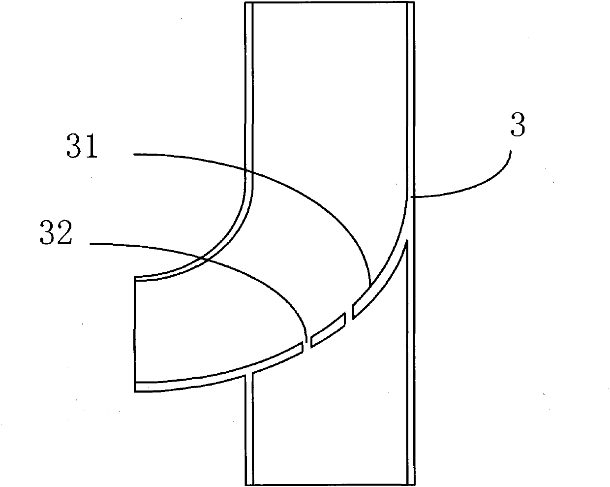 Auxiliary circulatory chip returning device of production vertical well when the coalbed methane well generates radial hydraulically injection