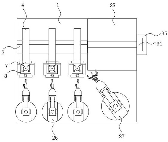 Spraying device with quick drying function for production of steel sheets of windscreen wipers