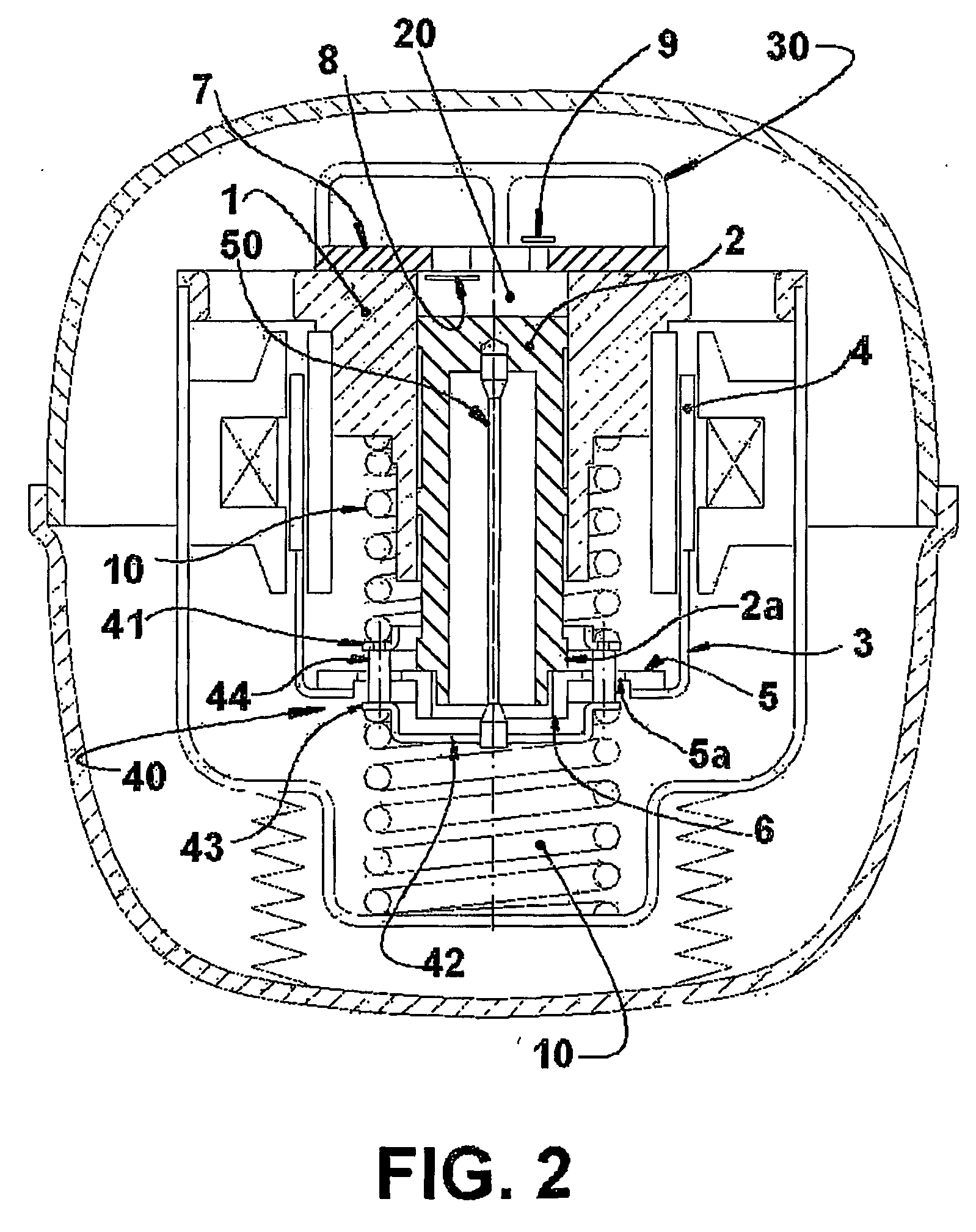 Reciprocating compressor driven by a linear motor