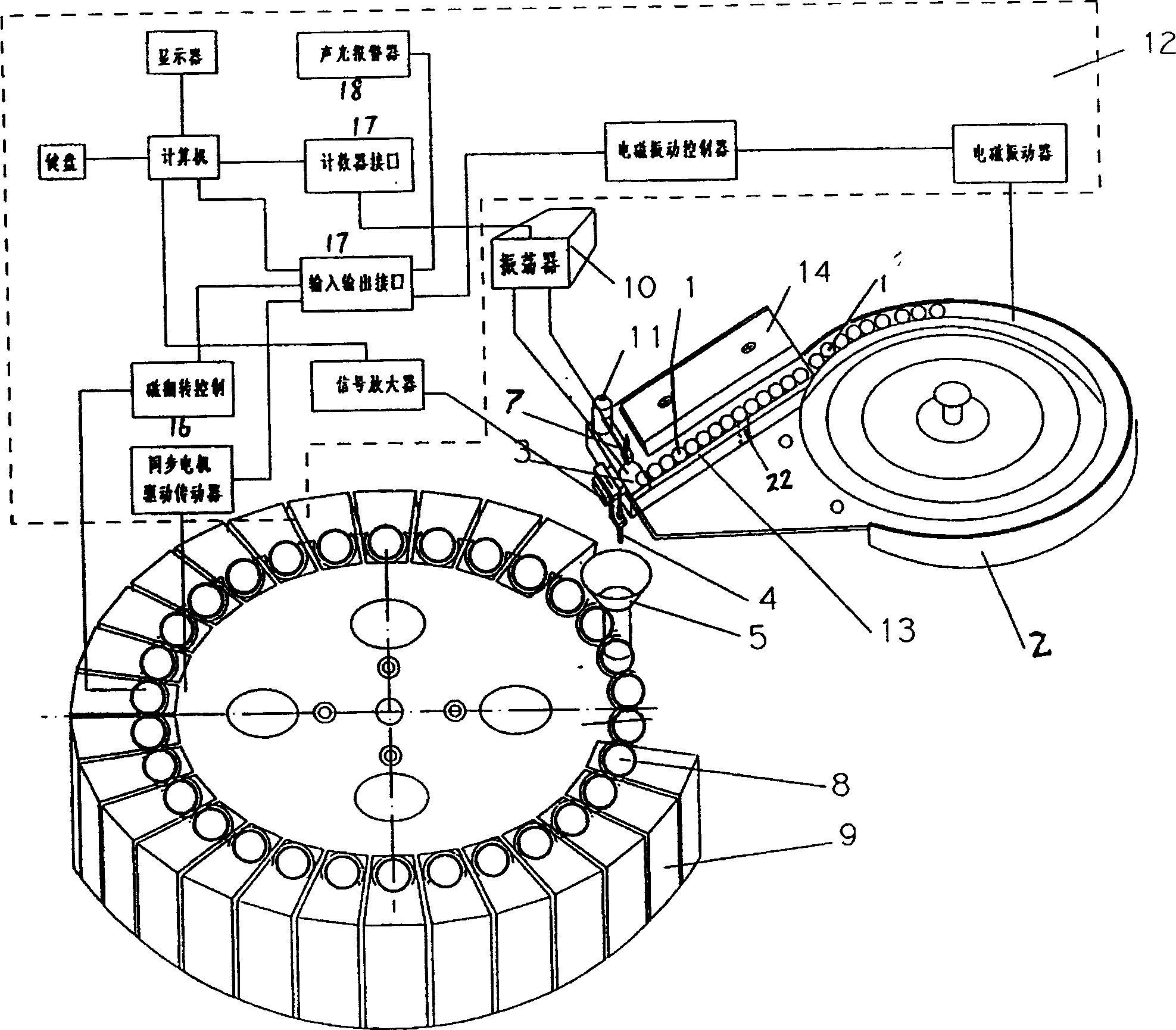 Static frequency-measuring method and device for classifying piezoelectric ceramic chiops and devices