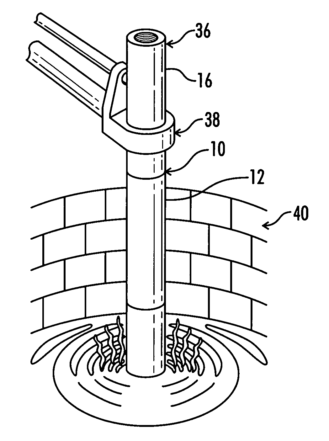 Cemented electrode joint and process for curing the same