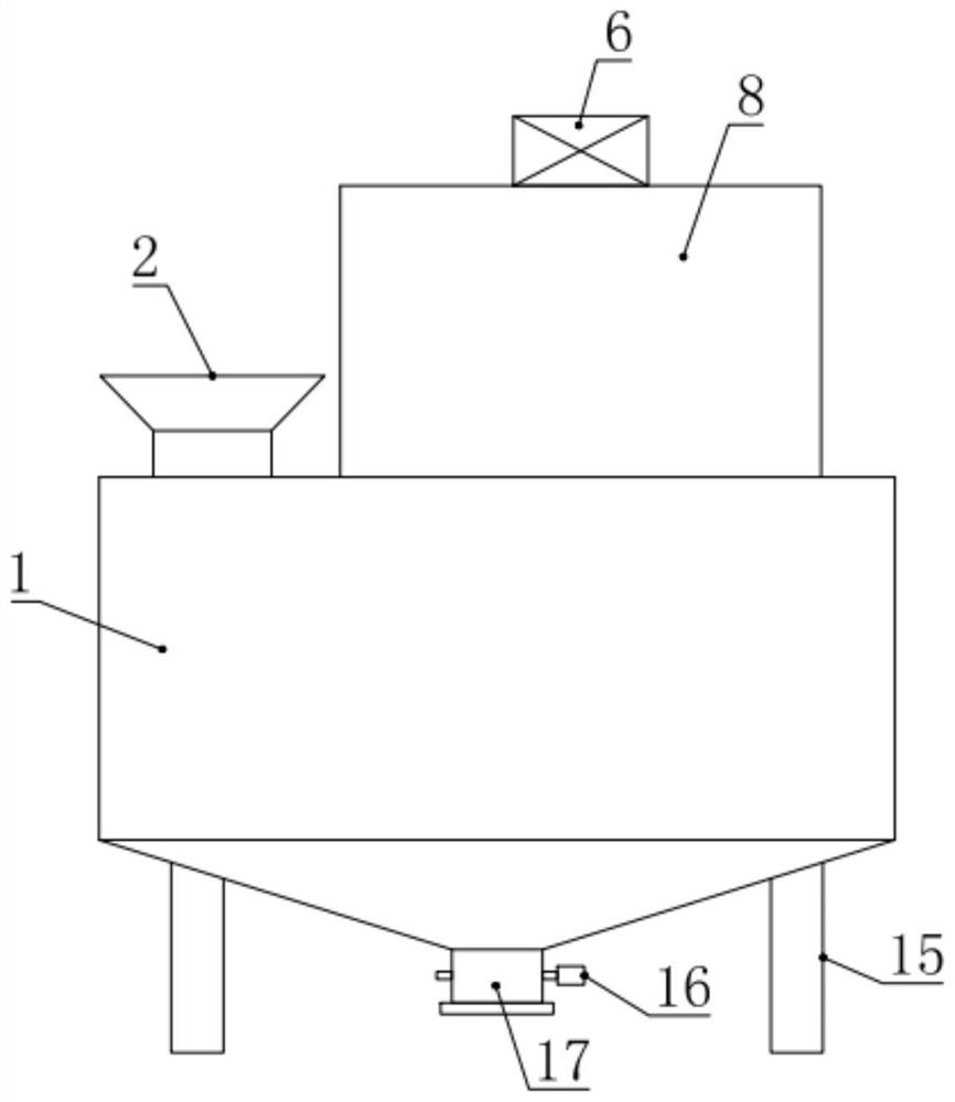 Traffic road and bridge construction material mixing treatment device